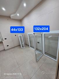 2 finestre alluminio R40 doppio vetro gamma 