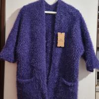 Cardigan viola nuovo