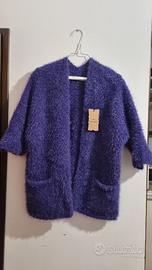 Cardigan viola nuovo