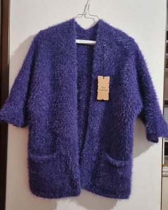 Cardigan viola nuovo
