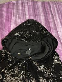 Blusa nera con paillettes Pinko