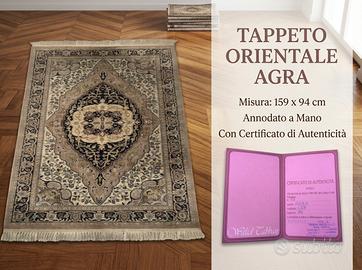 Tappeto persiano agro annodato a mano certificato