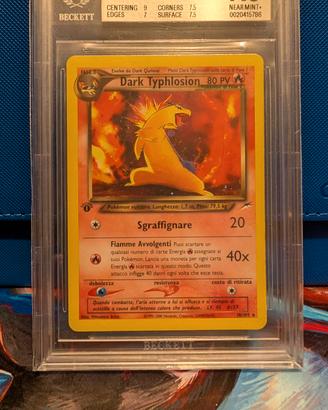 Dark Typhlosion Holo R 10/105 - BGS 7.5 - ITA 1 Ed