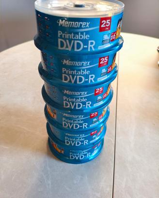 Campana 25 pz DVD-MEMOREX PRINTABLE 16X