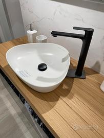 MOBILE BAGNO EFFETTO MARMO NERO - HAFRO GEROMIN