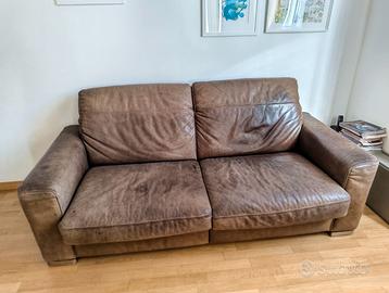 Divano letto in pelle Divani & Divani by Natuzzi