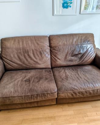 Divano letto in pelle Divani & Divani by Natuzzi
