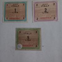 Biglietti 1 - 2 e 5 lire Allied Military Currency
