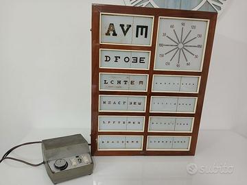 Tavola Ottometrica Optrometrica Luminosa Sbisa Vin