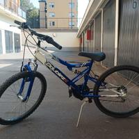 Bicicletta Mountain bike raggio 24, biammortizzata