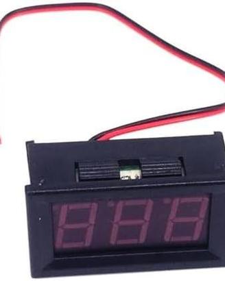 Voltmetro Digitale Display Rosso 2,4V 30V