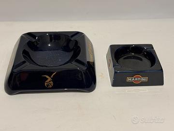 Posacenere vintage Fernet Branca Martini ceramica