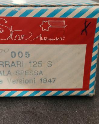 Ferrari 125 S Ala Spessa 1947 1/43 Star