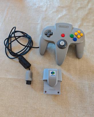 Controller Nintendo 64 e Rumble Pak N64