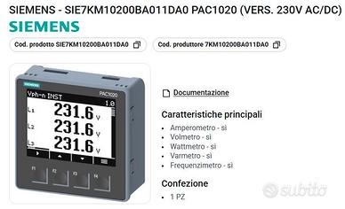 SIMENS KM1020-0BA01-1DA0 PAC1020 230Vac/dc DISPOSI