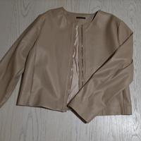 giacca ecopelle nuova sisley 46