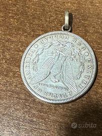 1 DOLLARO ARGENTO STERLING USA ANTICO 1921