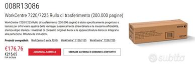 XEROX RULLO TRASFERIMENTO 008R13086 NUOVO