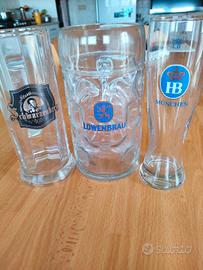 set boccali di birra originali tedeschi 