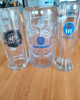 set boccali di birra originali tedeschi 