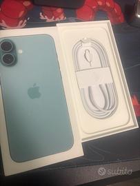 IPHONE 16 plus verde acqua