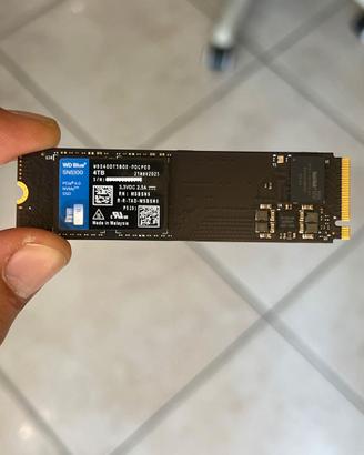 SSD 4TB NVMe M.2 WD SN5100 Gen 4 Fino a 7.100 MB/s