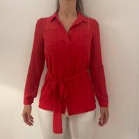 Camicetta intimissimi rossa taglia S con cinturino