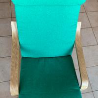 Poltrona con poggiapiedi modello POÄNG IKEA