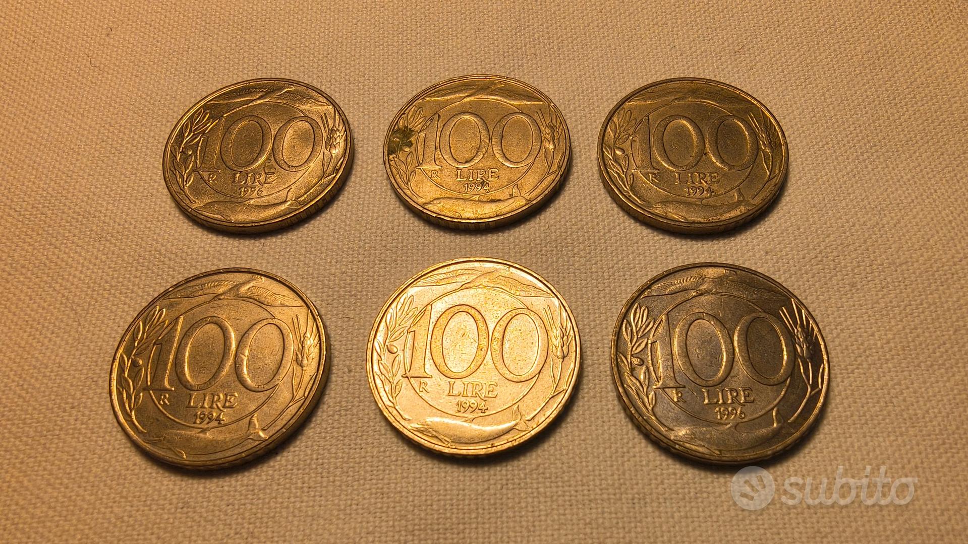 LOTTO 5 MONETE DA 100 LIRE MINERVA 1°TIPO 1960 CON PICCOLI DIFETTI - Foto 12