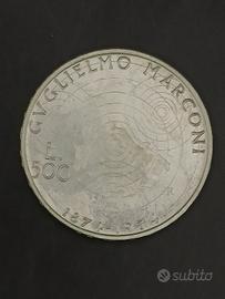 500 Lire Marconi 1974 FDC Astuccio Zecca Originale