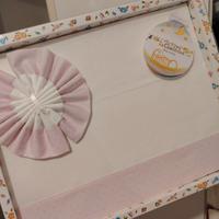 Lenzuolino misura culla/carrozzina ricamabile 