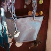 borsa a mano in pelle Lilla