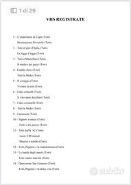 Vhs registrate in televisione