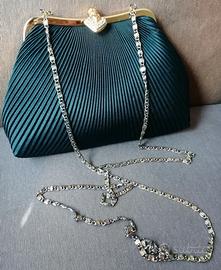 Pochette/clutch da sera con chiusura gioiello