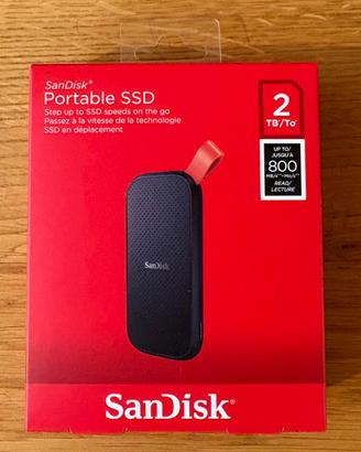 SanDisk Portable SSD 2TB -Esterno Compatto – NUOVO