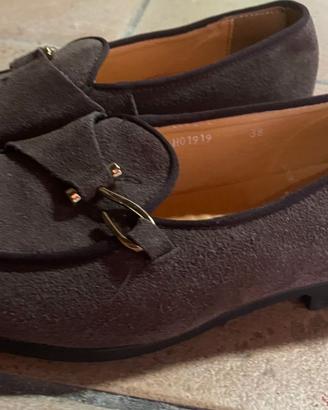 scarpe uomo camoscio marrone