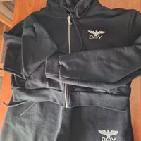 Tuta nera (felpa + pantaloni) Boy London primavera