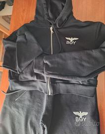 Tuta nera (felpa + pantaloni) Boy London primavera