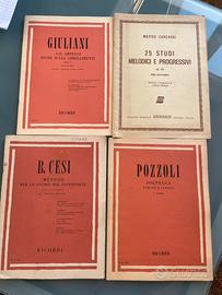 Libri studio chitarra e pianoforte