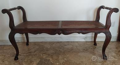 Panchette anni '20 in noce e paglia di Vienna