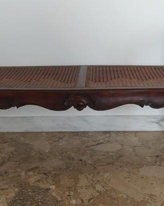 Panchette anni '20 in noce e paglia di Vienna