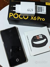  Poco X6 pro 5g e Redmi smart Band 8 Active 