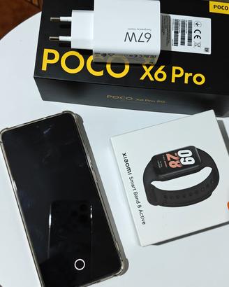  Poco X6 pro 5g e Redmi smart Band 8 Active 