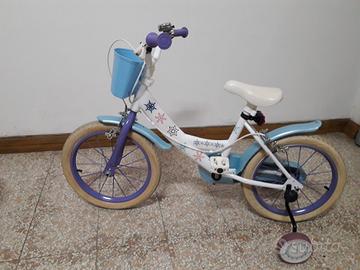 Bici da bambina da  16  con rotelle 