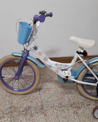 Bici da bambina da  16  con rotelle 