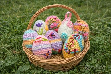 Uova pasquali uncinetto fatte a mano