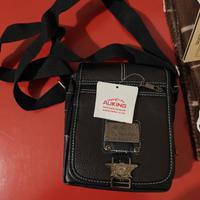 Borsa a tracolla Auking nera, nuova, mai usata