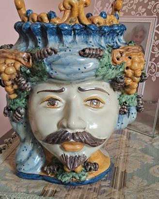 vaso Testa di Moro Caltagirone 