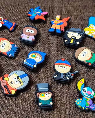 Ciondoli Crocs South Park The Simpsons Super Mario