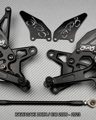 Pedane arretrate KAWASAKI ZX6R 600 636 2009 - 2023